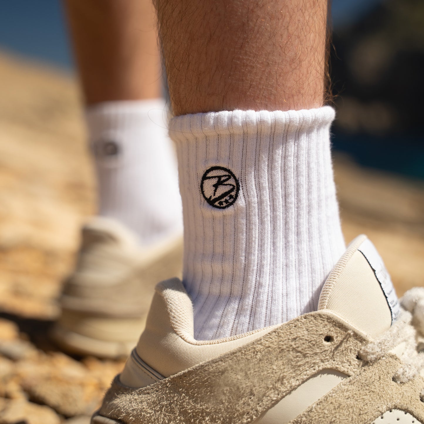 Bovoyage Travel Socks white (2x2 Socks) One Size
